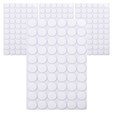 KHONEIM 高強度圓形雙面膠帶 4W138 20mm 60p, 透明, 4個