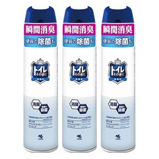 KOBAYASHI 小林製藥 如廁後強效瞬間消臭噴霧 無香味藍標 280ml/罐, 3罐