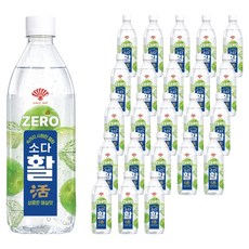 동화약품 소다활 제로 탄산음료 매실맛, 24개, 500ml 24개, 500ml