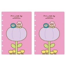 TO NOTE Lite weiweiboy 聯名 扉頁, A5尺寸, 筆記本封面, 小種子, 2本