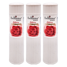 Enchanteur 艾詩 香氛爽身粉 紅色玫瑰小蒼蘭 200g, 3個