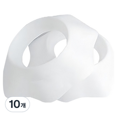 MF商店 防濕矽膠防水防潑濺洗臉護腕 M, 10個, 白色