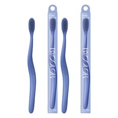 BYCOLOR Dazzling 微細毛牙刷 藍色, 2個, 1入
