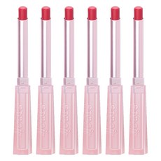 에스쁘아 더슬릭 립스틱 크림매트, 레어로지, 0.9g, 6개