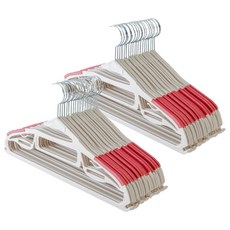 Im Home Living 360度旋轉防滑護領衣架, 紅色, 100支