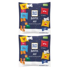 Ritter Sport Bunter迷你組合巧克力, 195g, 2包