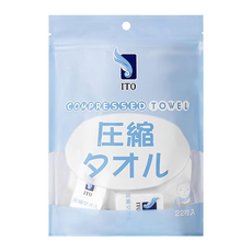 ITO 日本伊藤 壓縮毛巾 22顆, 白色, 1袋