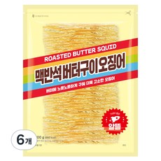 정화식품 맥반석버터구이오징어, 200g, 6개