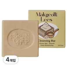 에센시에르 막걸리지게미 클렌징 비누, 100g, 4개입