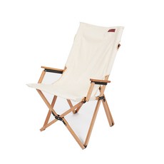 紅色可可折疊帆布木椅帶扶手, 象牙, 1個