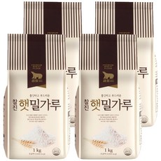 곰표 찰진 햇밀가루, 1kg, 4개