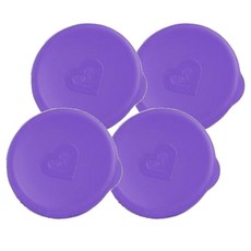 munchkin 滿趣健 360度防漏杯杯蓋, 紫色, 4個