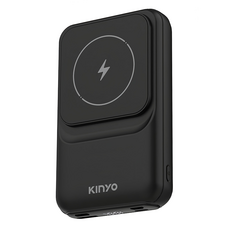 Kinyo 自帶線磁吸無線充, 黑色, KPB-2532