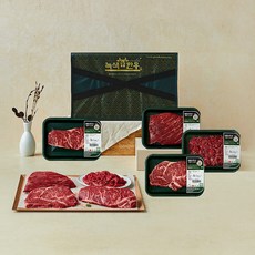 녹색한우 무항생제 1++등급 혼합세트 등심200g + 채끝200g + 불고기300g + 국거리300g, 1개