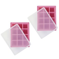 아가프라 실리콘 이유식큐브, 핑크, 2개, 30ml
