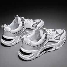 Elsso 男性熊貓圖案時尚運動鞋