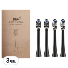 오아 클린이소프트 시리즈 리필 칫솔모 블랙 4p, VO-ET034, 3세트