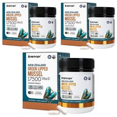 nz Origin 紐西蘭綠唇貽貝維他命D膠囊, 120顆, 3罐