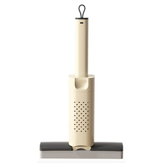 Ho-sè FAD 懶人迷你小拖把 免手洗 可旋轉 米白色, 1個