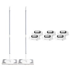 Homekeeping 平板拖把+清潔濕拖巾 90抽, 2組