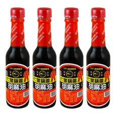 金葫蘆 胡麻油 100%純胡麻油，精選黑芝麻，全素, 220ml, 4瓶
