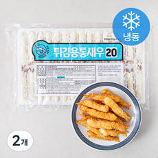 튀김용 통새우 20 (냉동), 600g, 2개
