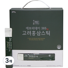 묘미담 에브리데이 365 고려 홍삼 스틱 100p, 1kg, 3개