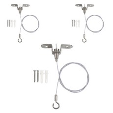 천정부착 와이어 걸이, 혼합 색상, 3개