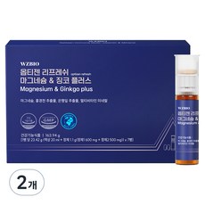 옵티젠 리프레쉬 마그네슘 & 징코 플러스 163.94g, 2개, 7회분