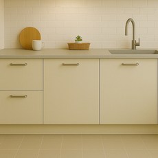 데코리아 현대인테리어필름 에어프리 생활방수 접착식 단색컬러시트지필름, SL598버프브라운, 폭 1230mm x 길이 5m