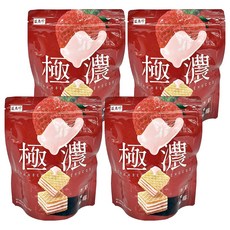盛香珍 極濃草莓巧克酥-酥脆威化餅與濃郁草莓巧克力完美結合, 115g, 4包