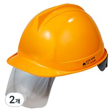 동명 안전모 AM301 투구형 보안경 옐로우, 2개