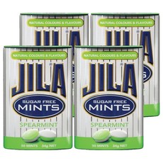 JILA SPEARMINT薄荷錠 無糖, 34g, 4盒