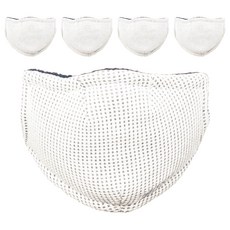 나인에프엑스 아동용 기모 방한마스크 XS, 1개입, 5개, 화이트