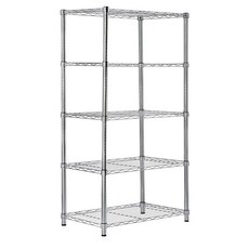 5層金屬置物架 600*350*1500mm+輪子組, 單色