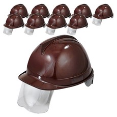 동명 투구형 보안경 안전모 DMS-D-3001SH, 브라운, 10개