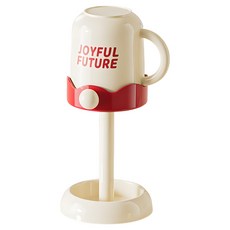 한봄누리 심플 양치컵 + 칫솔꽂이 + 컵 홀더 세면 세트, 빨강 + 하양, 1세트