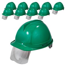 동명 안전모 투구형 보안경 다크그린, 10개