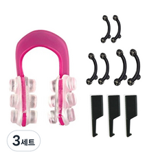 Daily Friends 鼻子馬尾辮 3 種 x 2p + 鼻夾 + 卸妝 3p, 混色, 3組