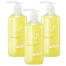 로더렛 컬러 핏 헤어 비오틴 약산성 퍼퓸 샴푸 시트러스 플로러 향, 500ml, 3개