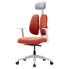 듀오백 사무 학생용 컴퓨터책상 의자 D2500G-FSW(B) 방문설치, 레드