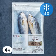곰곰 천일염으로 간한 부세 (냉동), 600g, 4개