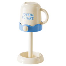 한봄누리 심플 양치컵 + 칫솔꽂이 + 컵 홀더 세면 세트, 파랑 + 하양, 1세트