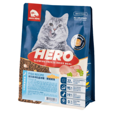 Hero MAMA 機能配方 益生菌凍乾晶球糧, 挪威鱈魚, 350g, 1包