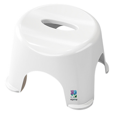 요고모지 라운드 미끄럼방지 다용도 욕실의자, 화이트