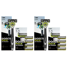 DORCO 多可樂客 Pace 3D 動感刮鬍刀組, 2套, 刮鬍刀 + 5入刀片