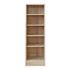 HOPMA 合馬家具 五格間隙櫃 書櫃 收納櫃 E1等級塑合板, 原木色