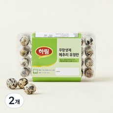 하림 무항생제 인증 메추리 유정란 56구, 504g, 2개