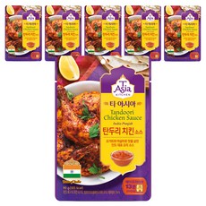 티아시아 탄두리 치킨 소스, 90g, 6개