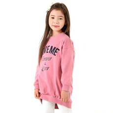 Kids Recipe 女童 Love Me 長版大學T恤